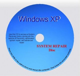  Editions & Versions Windows XP  Operating System Recovery Disc / Disk
