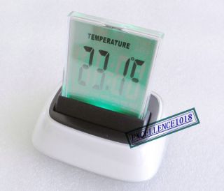 Desktop LCD Travel Clock Digital Thermometer Alarm Timer Calendar 3