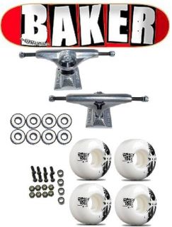Baker Logo Complete Skateboard Destructo Bones Wheels