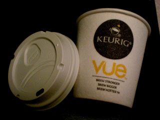  KEURIG NAME VUE coffee tea Disposable PAPER HOT CUP LID LOT   27 cents