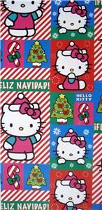 new christmas hello kitty gift wrap paper party