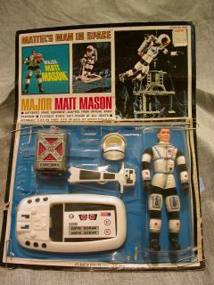 Mattel Major Matt Mason Flight Pak on Blister Display Card