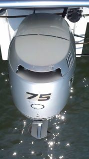 2005 Honda Fourstroke 75 hp Outboard Low Hours Fuel Stingy Four Stroke