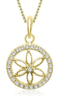  60Ctw Round Cut Diamond Jewelry 14K White Gold Circle Pendant Necklace