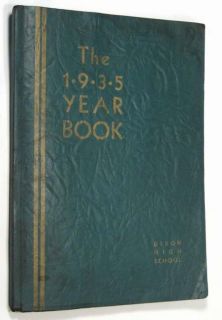 1935 DIXON, IL Illinois Dixonian High School Yearbook Year Book
