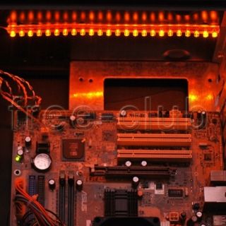 DIY PC Desktop Case LED Light Mod Kit Neon Golden Amber