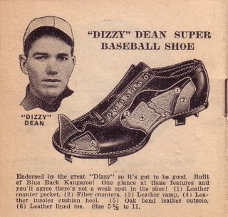1935  & Roebuck Official Rules For MLB Dizzy Dean