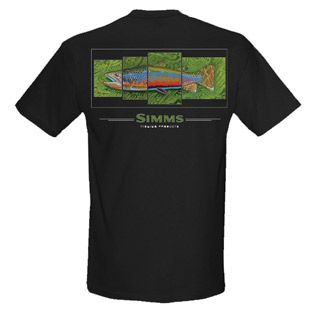 SIMMS   SALE   DeYoung SS Emerald 4 in 1 Tee, in BLACK   Size Medium