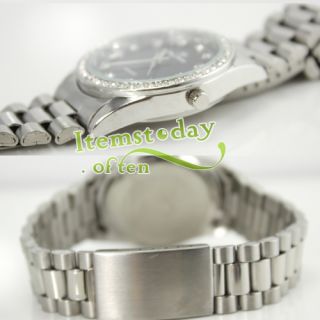 Mens Womens Unisex Wrist Watch Diamond Luxury Quartz New Nice Gift