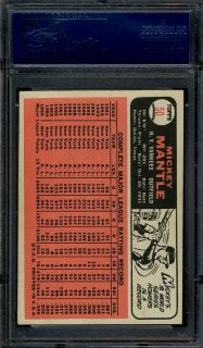 1966 Topps 50 Mickey Mantle PSA 5 HOF Yankees 3758