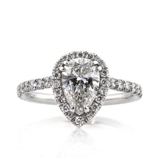 00ct Pear Shape Diamond Engagement Ring and Anniversary Ring
