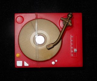 Red Record Player DJ Mixer Party Music for Barbie Doll House Rec Room