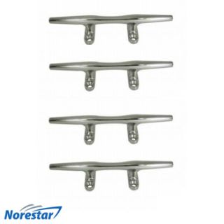 Four New 15 Stainless Steel Yacht Cleats for Boat Dock