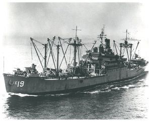 USS Diamond Head (AE 19) was launched 3 February 1945, placed out