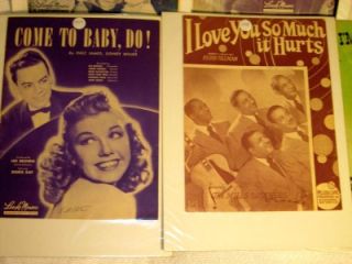 Lot 10 Sheet Music Booklets 40s Bing Crosby Doris Day