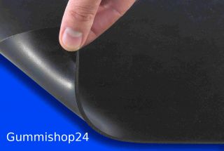  Gummimatte Vollgummi 1 25M x 0 80M Dicke 1mm Glatt Schwarz