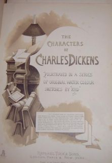 1891 Dickens Tuck Print Kyd Pickwick Papers Trotty Veck