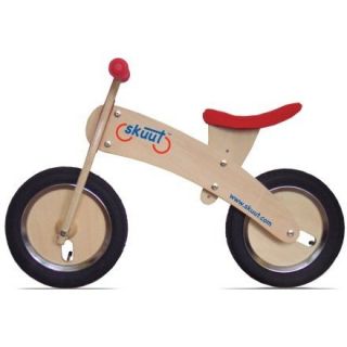 NEW Diggin Active Skuut Wooden Balance Bike (Red)