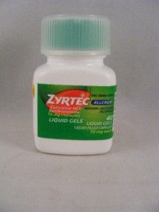 40 Zyrtec Allergy Liquid Gels Liqui Antihistamine Pills Cetirizine HCI