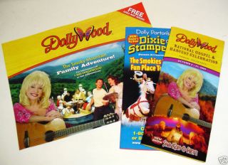 Dollywood 2009 Theme Park Map and Brochure Dolly Parton