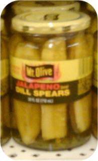 Mount Olive Jalapeno Dill Spears Pickles 24 oz MT Hot