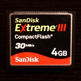 SanDisk 4GB Extreme III CompactFlash Card