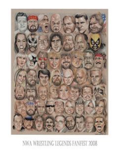 18 x 24 Four Horsemen Color Poster WWE Buy 1 Get 2 Free NWA Fanfest