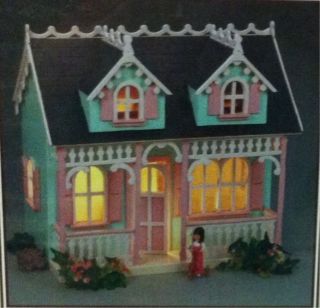 Tiffani Dollhouse Kit Greenleaf Doll House Kits Santas Cottage 2 Story