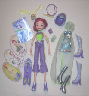 Winx Club Tecna Fairy Doll School Dance Fashion Lot Mattel Original