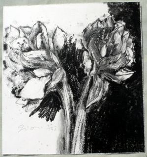 Jim Dine Untitled Flower  2006 Signed Lithograph Print Limited