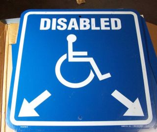 New 6 Handicap Parking Signs 18x18 Disabled Symbol