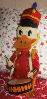  Vintage Lenci Italy Large Walt Disney Doll Donal Duck Drummer