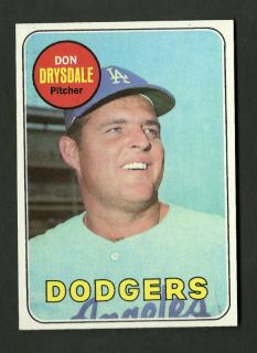 Don Drysdale Los Angeles Dodgers 1969 Topps Card 400