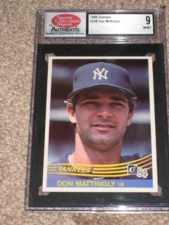  Don Mattingly 1984 Donruss SCD 9 Yankees