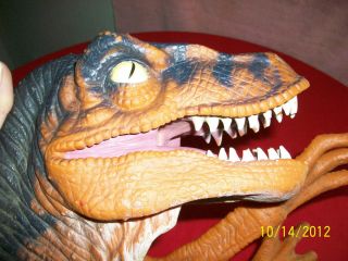 1996 Rubber Jurassic Park Dinosaur Raptor Hand Puppet