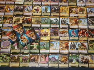 DINOSAUR KING TRADING CARDS Job Lot of 40 Random Gaming Cards with