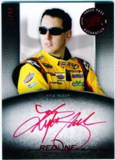 Kyle Busch 2012 Press Pass Redline Signatures Red RSKYB 37 50