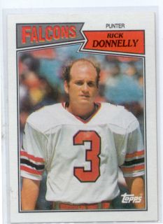 1987 Rick Donnelly Topps Card 254 Atlanta Falcons ATL