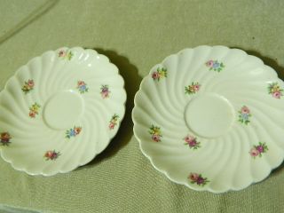 Royal Staffordshire Clarice Cliff Devonshire Rose 3 Saucer Plates