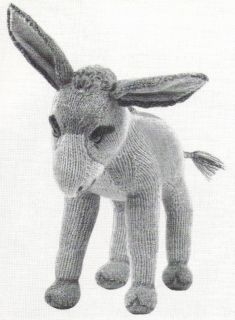Vintage Donkey Stuffed Toy Knitting Pattern