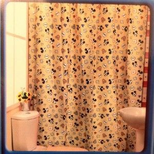 New Disney Mickey Minnie Mouse Polyester Shower Curtain
