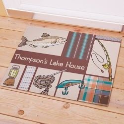 personalized lake house doormat fishermans door mat