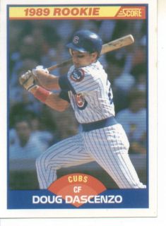 50 Card Lot 1989 Score Doug Dascenzo Cubs Rookies 621