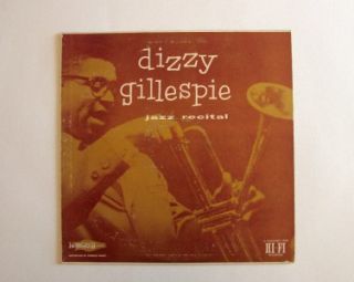 Dizzy Gillespie Jazz Recital Norgran Records Wade Legge Hank Mobley