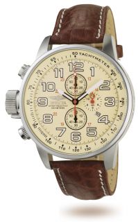 New 2772 Invicta Men Watch Brown Band Stainless Steel Case