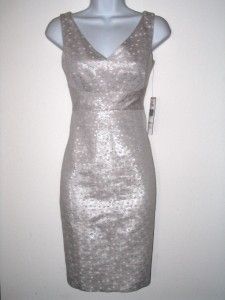 Jones NY Silver Ivory Metallic Polka Dot Dress Jacket Size 6P
