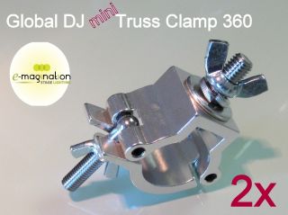 2x Global DJ Mini Truss O Clamp 360 Wrap Around par 64 American