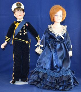   Diana Prince Charles Porcelain Stuffed Dolls Collector Dolls Royalty