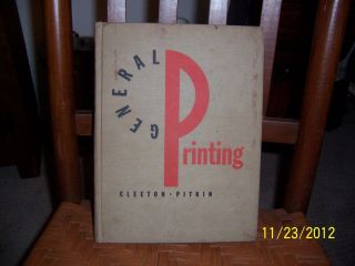  General Printing by Cheeton Pitkin 1953