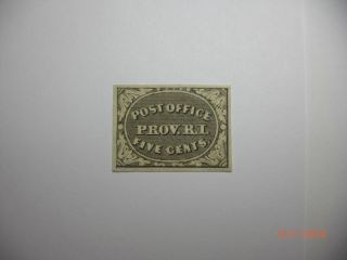 Providence RI Provisional 5 Cents Scott 10x1 1846 Original PF